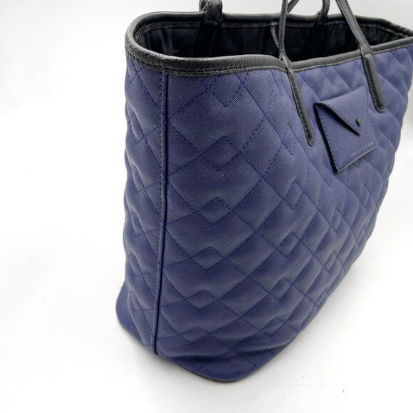 Marc Jacobs Metropolitote Tote Bag Blue Quilted Leather Large‎ - Picture 4 of 12